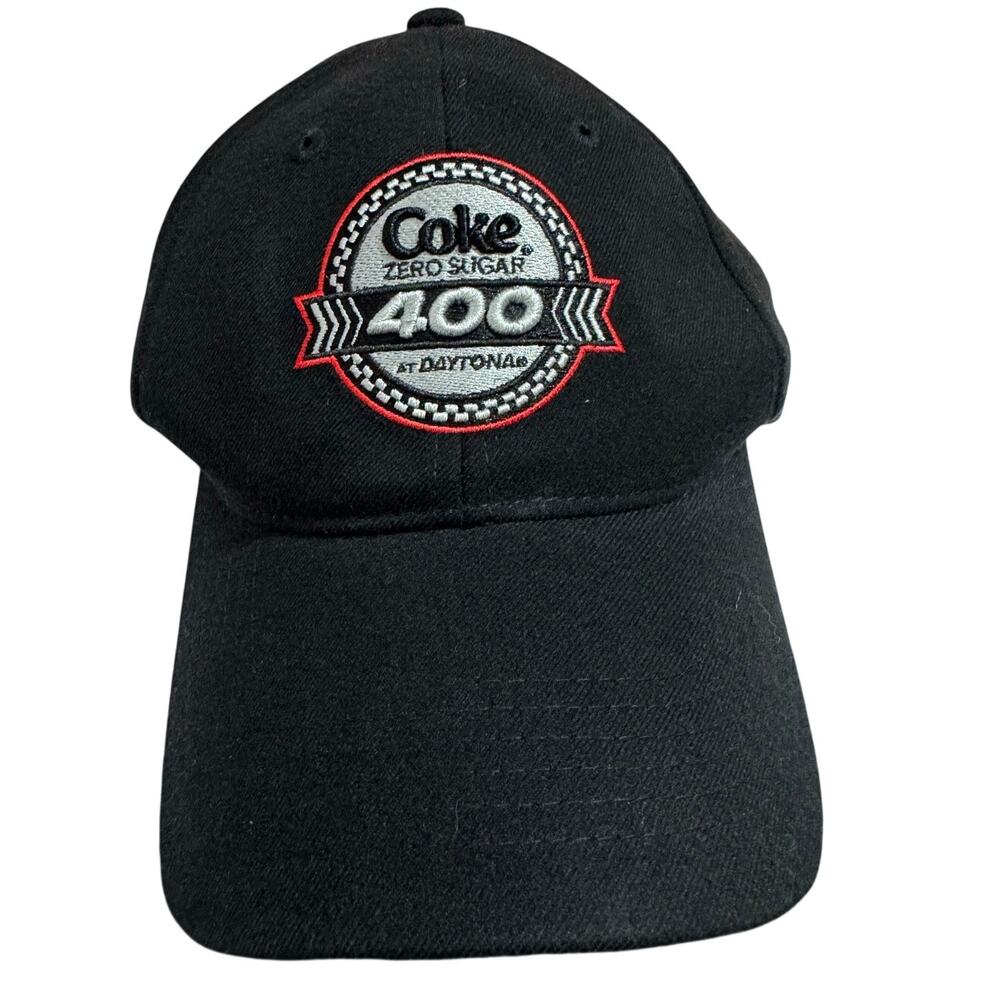 NASCAR Coke Zero Sugar 400 Daytona 2022 Black Adjustable Hat Cap